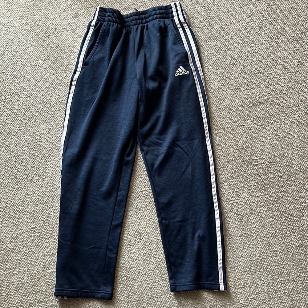 Adidas fleece lined boys pants